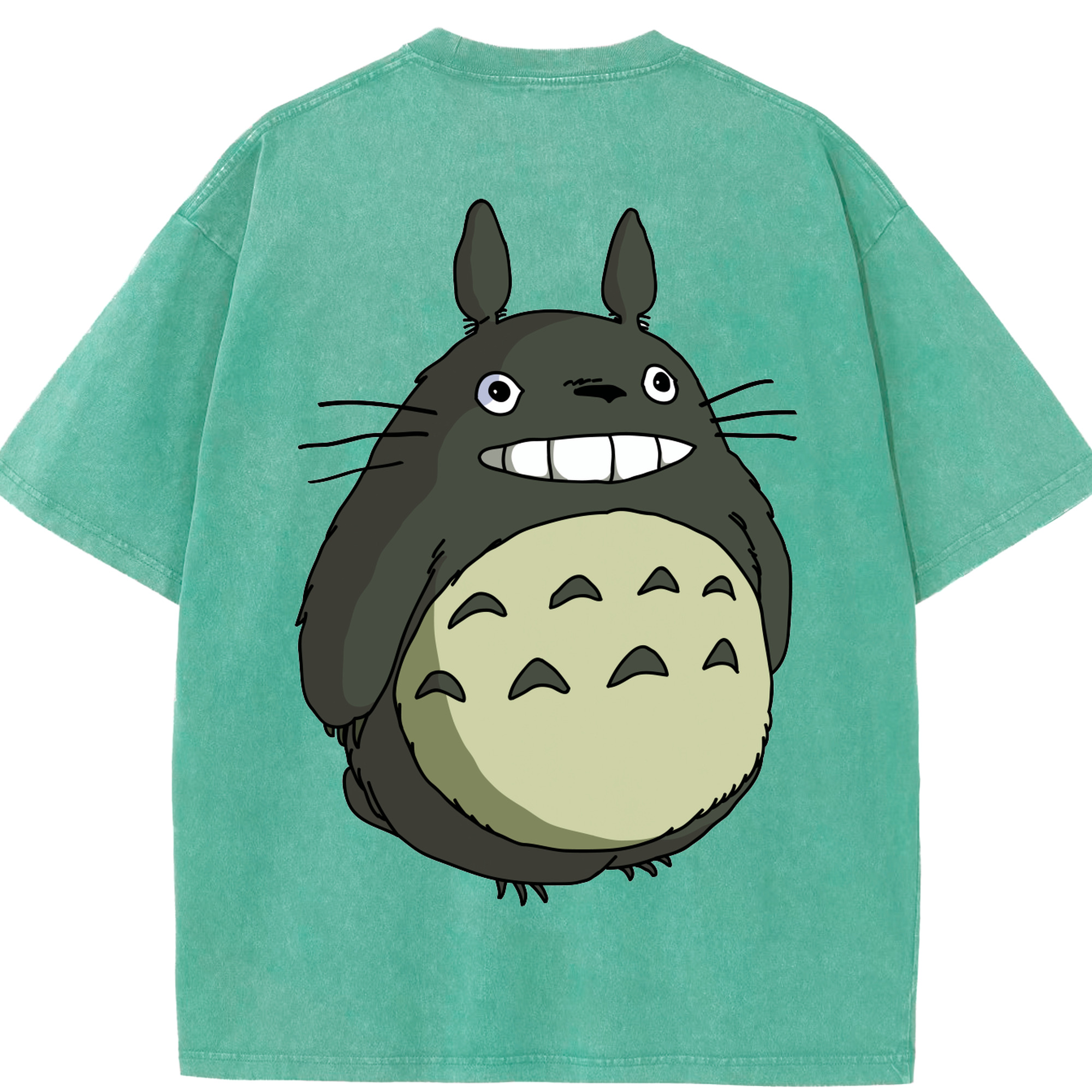 （画像用） となりのトトロ 草壁メイ 草壁サツキ My Neighbor Totoro Satsuki Kusakabe Mei Kusakabe 綿100% ヴィンテージ風 半袖Tシャツ（背面プリント）